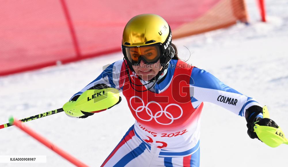 (BEIJING2022)CHINA-BEIJING-OLYMPIC WINTER GAMES-ALPINE SKIING-WOMEN'S SLALOM (CN)