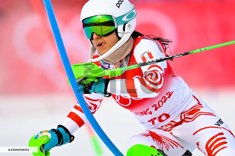 (BEIJING2022)CHINA-BEIJING-OLYMPIC WINTER GAMES-ALPINE SKIING-WOMEN'S SLALOM (CN)