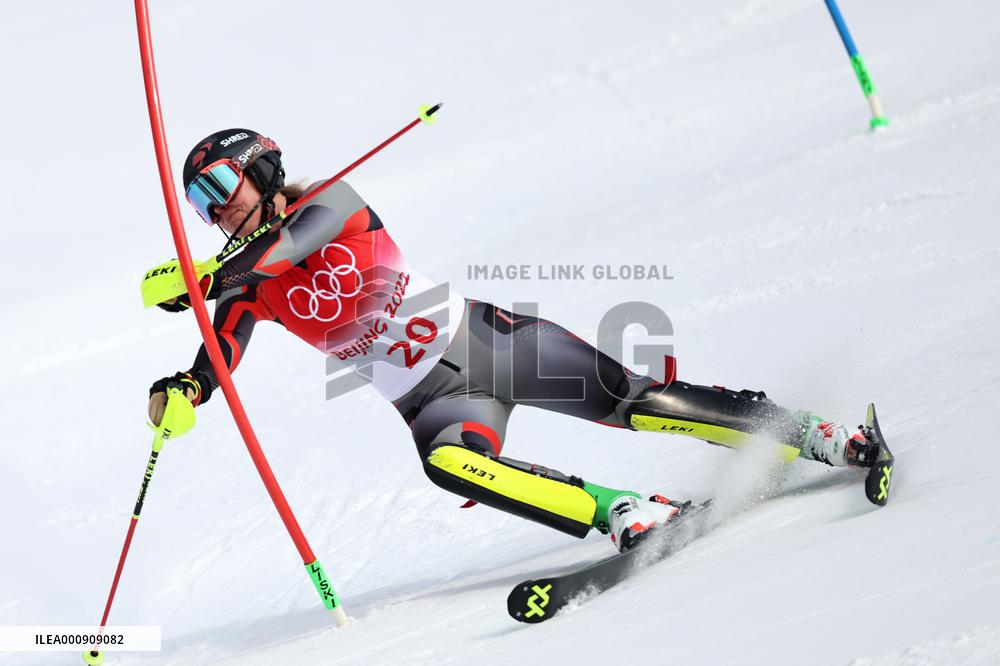 (BEIJING2022)CHINA-BEIJING-OLYMPIC WINTER GAMES-ALPINE SKIING-WOMEN'S SLALOM (CN)