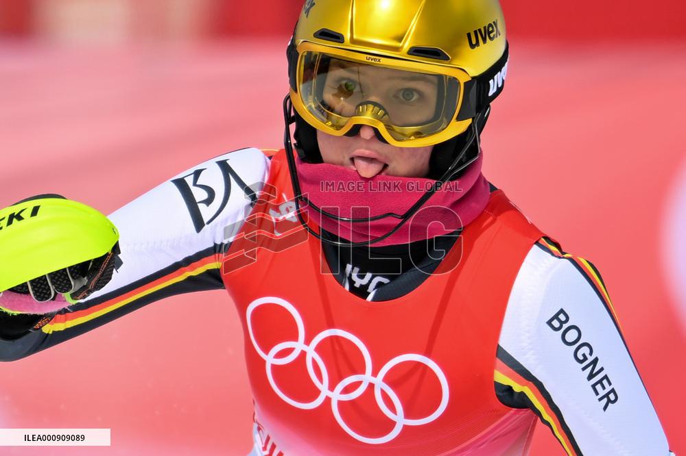 (BEIJING2022)CHINA-BEIJING-OLYMPIC WINTER GAMES-ALPINE SKIING-WOMEN'S SLALOM (CN)