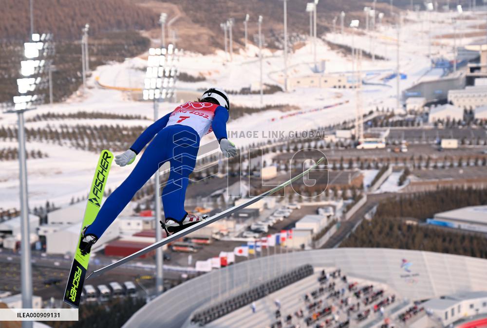 (BEIJING2022) CHINA-ZHANGJIAKOU-OLYMPIC WINTER GAMES-NORDIC COMBINED-SKI JUMPING COMPETITION ROUND (CN)