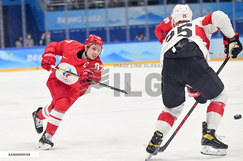 (BEIJING2022)CHINA-BEIJING-OLYMPIC WINTER GAMES-ICE HOCKEY-MEN'S PRELIMINARY- ROC VS  SUI(CN)