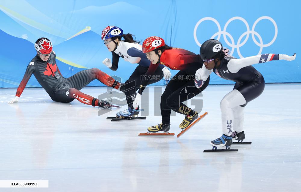(BEIJING 2022)CHINA-BEIJING-OLYMPIC WINTER GAMES-SHORT TRACK SPEED SKATING-WOMEN'S 1,000M-HEATS (CN)