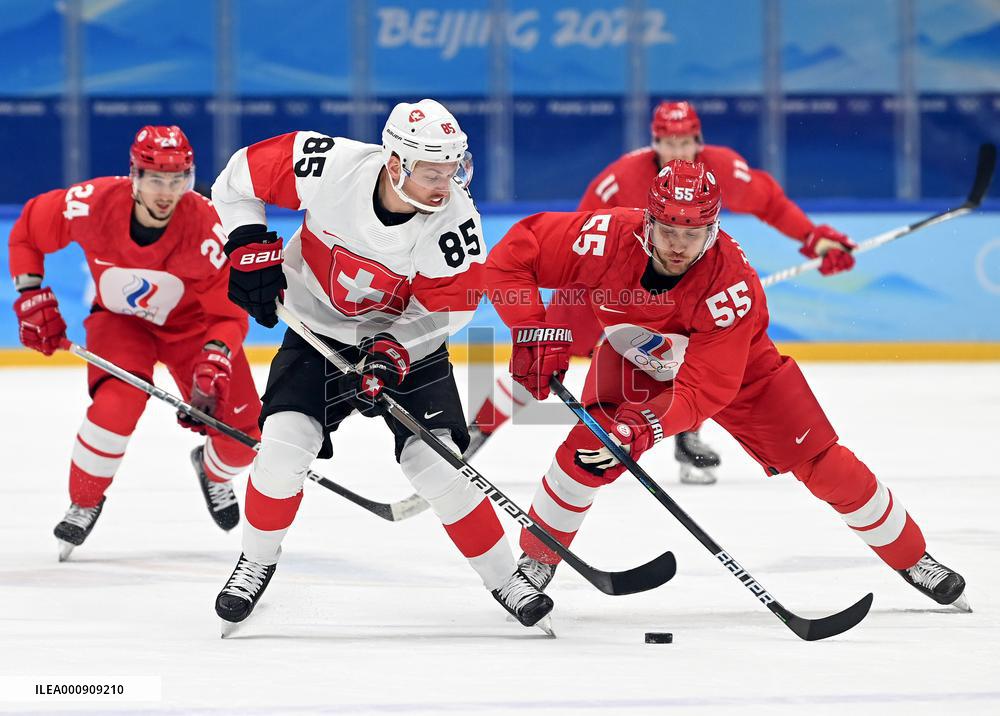 (BEIJING2022)CHINA-BEIJING-OLYMPIC WINTER GAMES-ICE HOCKEY-MEN'S PRELIMINARY- ROC VS  SUI(CN)