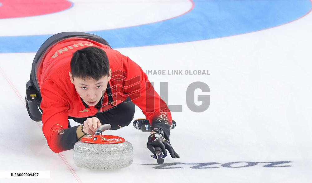 (BEIJING2022)CHINA-BEIJING-WINTER OLYMPIC GAMES-CURLING-MEN'S ROUND ROBIN-CHN vs SWE  (CN)