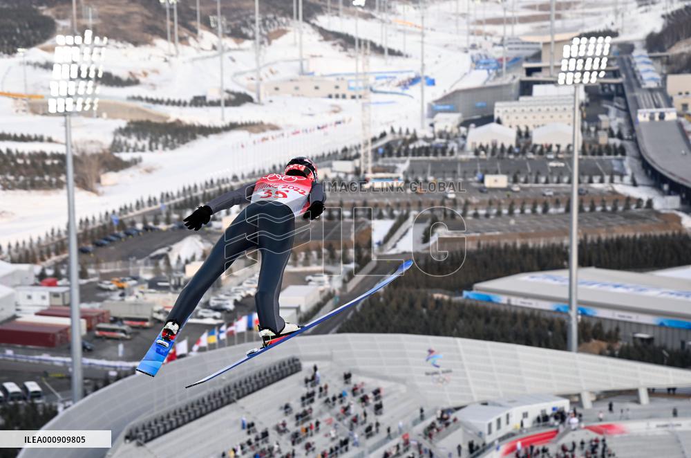 (BEIJING2022) CHINA-ZHANGJIAKOU-OLYMPIC WINTER GAMES-NORDIC COMBINED-SKI JUMPING COMPETITION ROUND (CN)