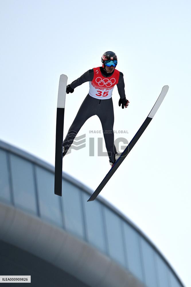 (BEIJING2022) CHINA-ZHANGJIAKOU-OLYMPIC WINTER GAMES-NORDIC COMBINED-SKI JUMPING COMPETITION ROUND (CN)