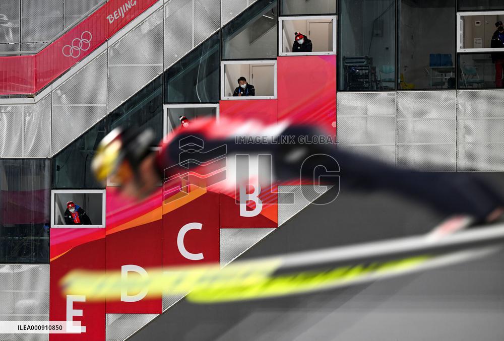 (BEIJING2022) CHINA-ZHANGJIAKOU-OLYMPIC WINTER GAMES-SKI JUMPING-LH-TRIAL (CN)