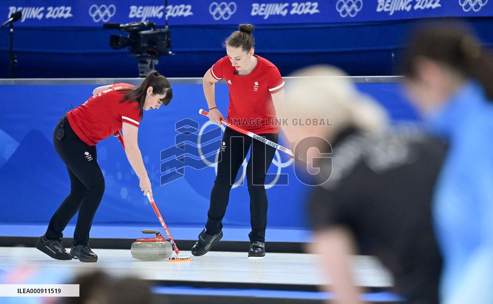 (BEIJING2022)CHINA-BEIJING-OLYMPIC WINTER GAMES-CURLING-WOMEN'S ROUND ROBIN SESSION-GRB VS SUI (CN)