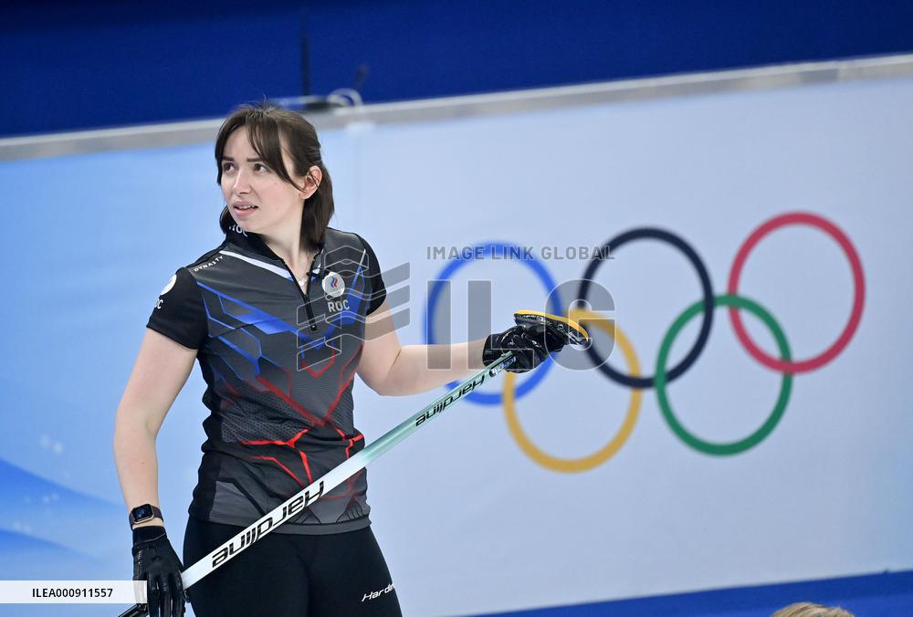 (BEIJING2022)CHINA-BEIJING-OLYMPIC WINTER GAMES-CURLING-WOMEN'S ROUND ROBIN SESSION-USA VS ROC (CN)