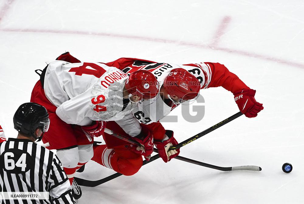 (BEIJING2022)CHINA-BEIJING-OLYMPIC WINTER GAMES-ICE HOCKEY-MEN'S PRELIMINARY ROUND-ROC VS DEN (CN)