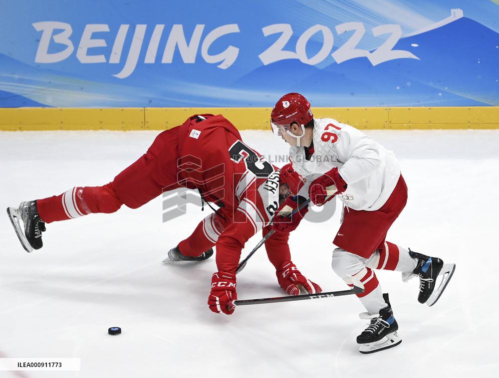 (BEIJING2022)CHINA-BEIJING-OLYMPIC WINTER GAMES-ICE HOCKEY-MEN'S PRELIMINARY ROUND-ROC VS DEN (CN)