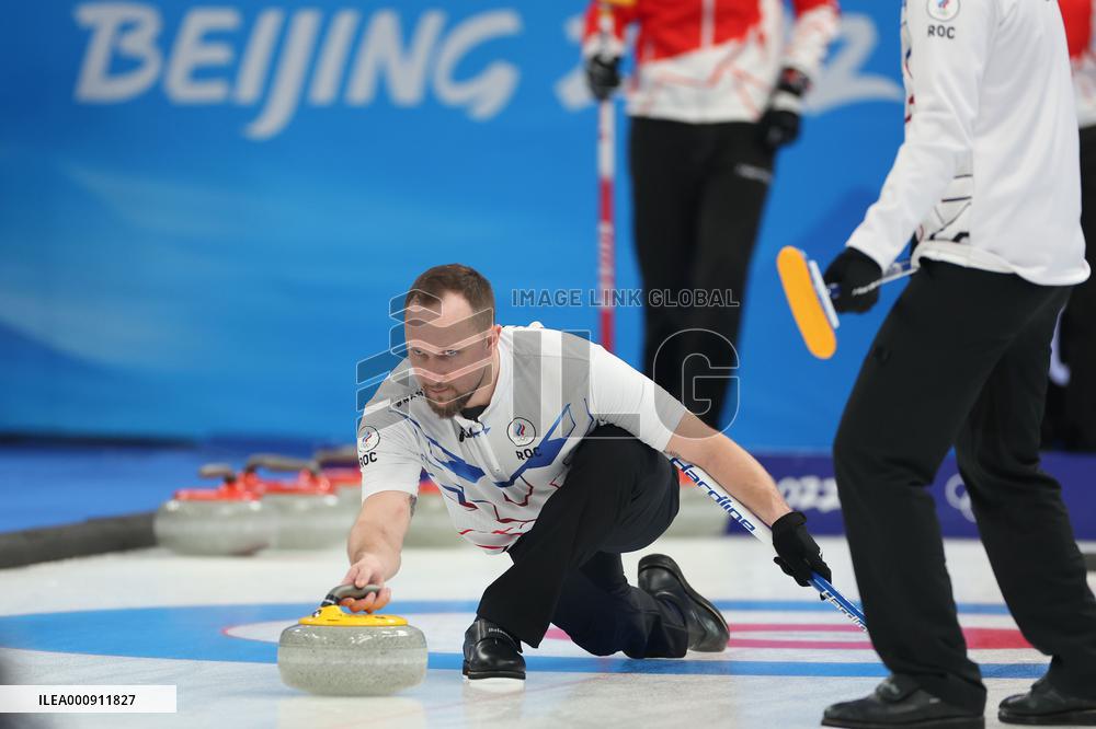 (BEIJING2022)CHINA-BEIJING-OLYMPIC WINTER GAMES-CURLING-MEN'S ROUND ROBIN SESSION-SUI VS ROC (CN)