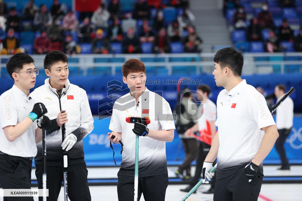(BEIJING2022)CHINA-BEIJING-OLYMPIC WINTER GAMES-CURLING-MEN'S ROUND ROBIN SESSION-CHN VS ITA (CN)