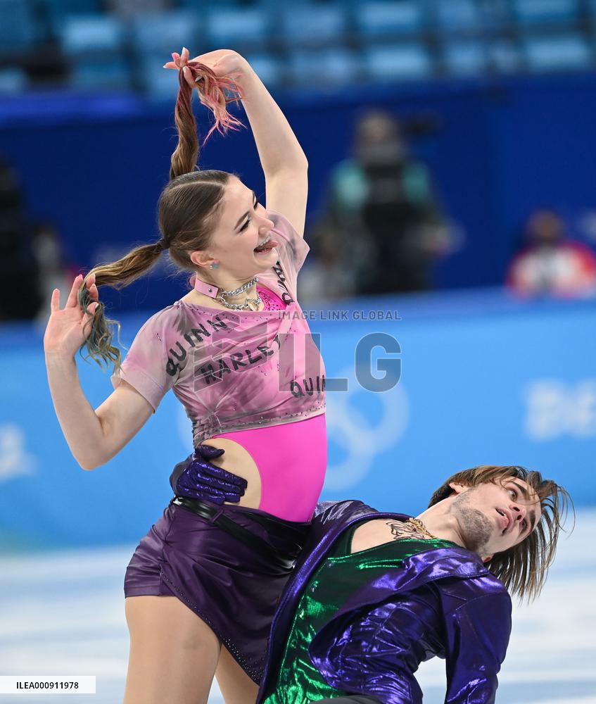 (BEIJING2022)CHINA-BEIJING-OLYMPIC WINTER GAMES-FIGURE SKATING-ICE DANCE-RHYTHM DANCE (CN)