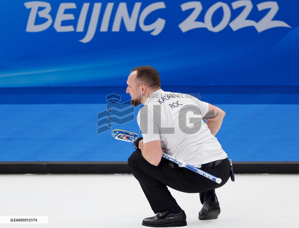 (BEIJING2022)CHINA-BEIJING-OLYMPIC WINTER GAMES-CURLING-MEN'S ROUND ROBIN SESSION-CHN VS GBR (CN)