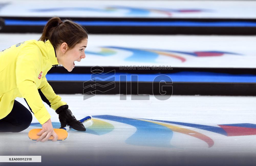 (BEIJING2022)CHINA-BEIJING-OLYMPIC WINTER GAMES-CURLING-WOMEN'S ROUND ROBIN SESSION-USA VS SWE (CN)