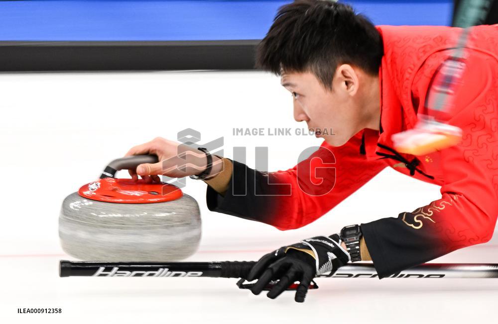 (BEIJING2022)CHINA-BEIJING-OLYMPIC WINTER GAMES-CURLING-MEN'S ROUND ROBIN SESSION-CHN VS USA (CN)
