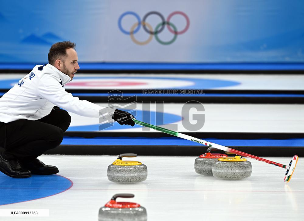 (BEIJING2022)CHINA-BEIJING-OLYMPIC WINTER GAMES-CURLING-MEN'S ROUND ROBIN SESSION-SUI VS ITA (CN)