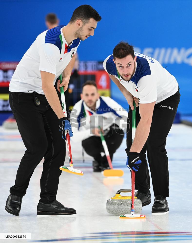 (BEIJING2022)CHINA-BEIJING-OLYMPIC WINTER GAMES-CURLING-MEN'S ROUND ROBIN SESSION-SUI VS ITA (CN)