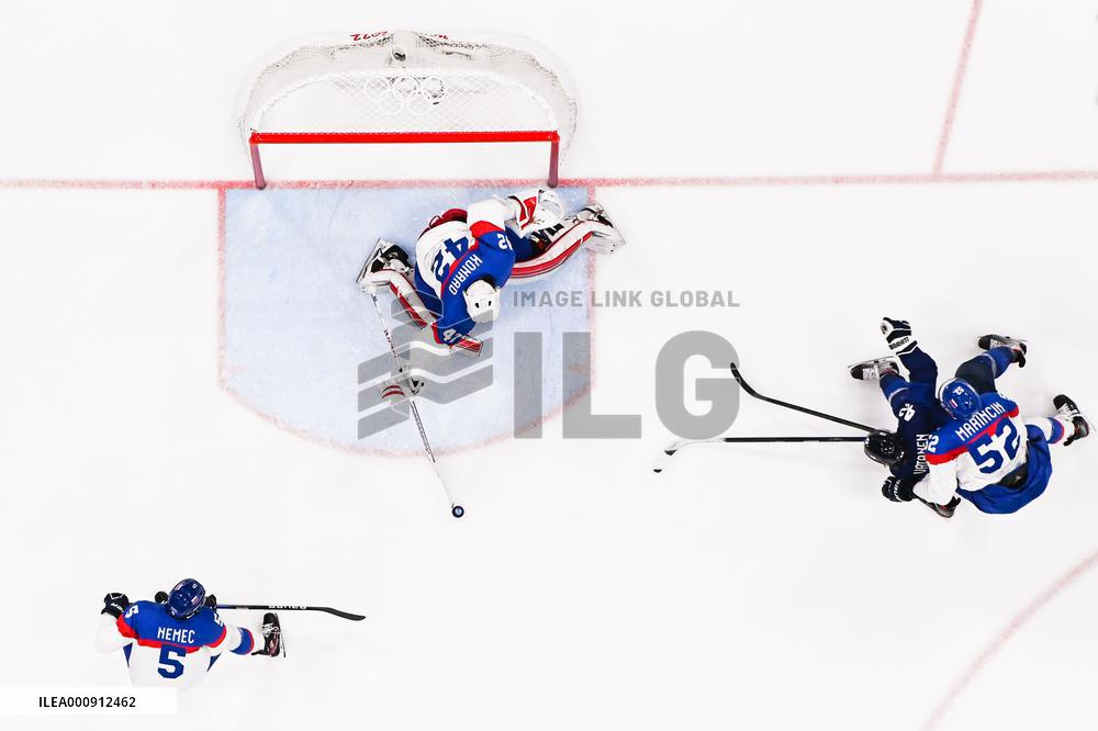 (BEIJING2022)CHINA-BEIJING-OLYMPIC WINTER GAMES-ICE HOCKEY-MEN'S PRELIMINARY-FINLAND VS SLOVAKIA (CN)
