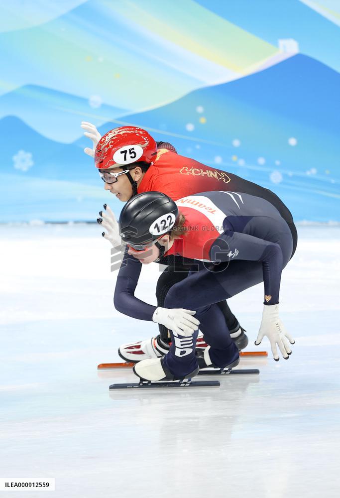 (BEIJING2022)CHINA-BEIJING-OLYMPIC WINTER GAMES-SHORT TRACK SPEED SKATING-MEN'S 500M-HEAT (CN)