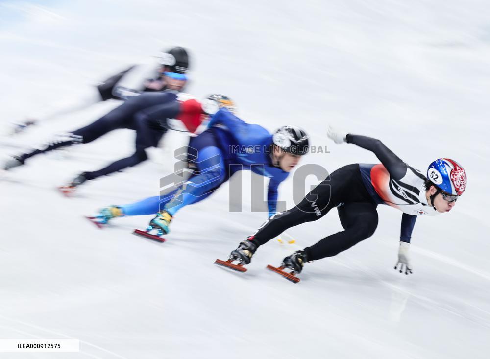 (BEIJING2022)CHINA-BEIJING-OLYMPIC WINTER GAMES-SHORT TRACK SPEED SKATING-MEN'S 500M-HEAT (CN)