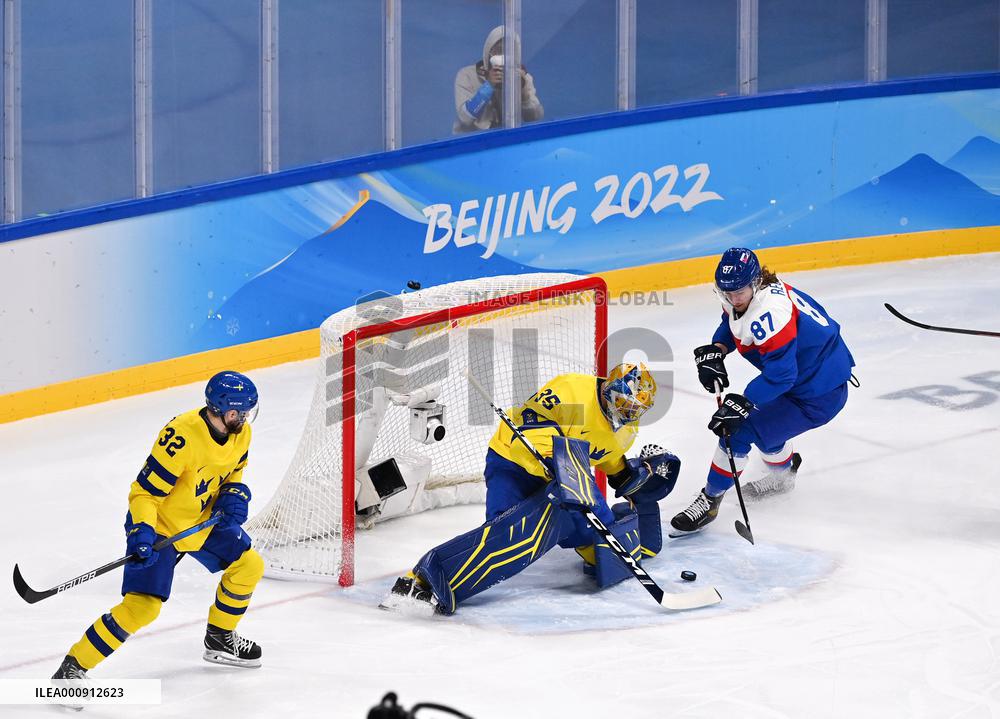 (BEIJING2022)CHINA-BEIJING-OLYMPIC WINTER GAMES-ICE HOCKEY-MEN'S PRELIMINARY-SWE VS SVK (CN)