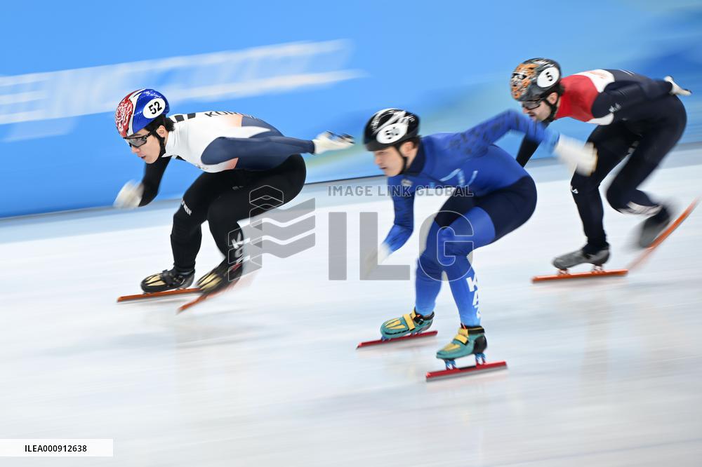 (BEIJING2022)CHINA-BEIJING-OLYMPIC WINTER GAMES-SHORT TRACK SPEED SKATING-MEN'S 500M-HEAT (CN)