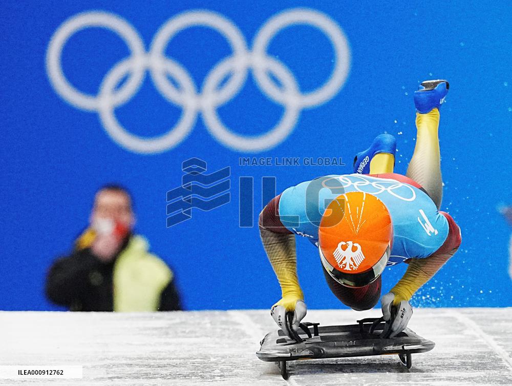 (BEIJING2022)CHINA-BEIJING-OLYMPIC WINTER GAMES-SKELETON-MEN HEAT (CN)