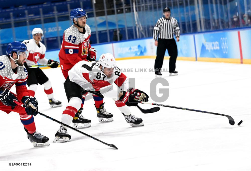(BEIJING2022)CHINA-BEIJING-OLYMPIC WINTER GAMES-ICE HOCKEY-MEN'S PRELIMINARY-CZE VS SUI (CN)
