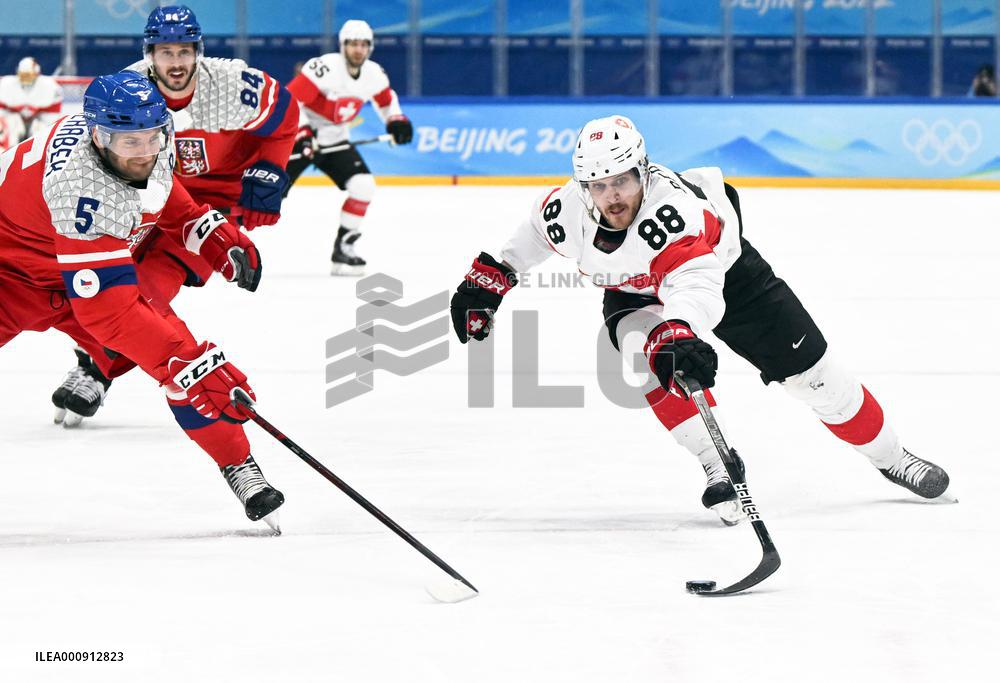 (BEIJING2022)CHINA-BEIJING-OLYMPIC WINTER GAMES-ICE HOCKEY-MEN'S PRELIMINARY-CZE VS SUI (CN)