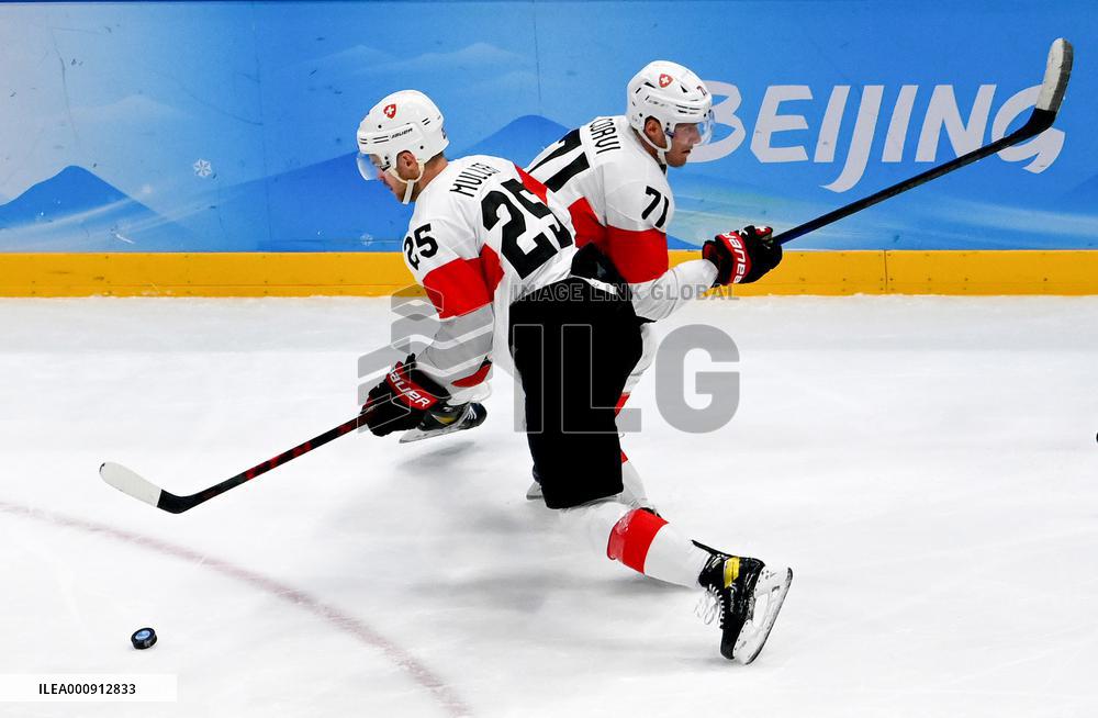 (BEIJING2022)CHINA-BEIJING-OLYMPIC WINTER GAMES-ICE HOCKEY-MEN'S PRELIMINARY-CZE VS SUI (CN)