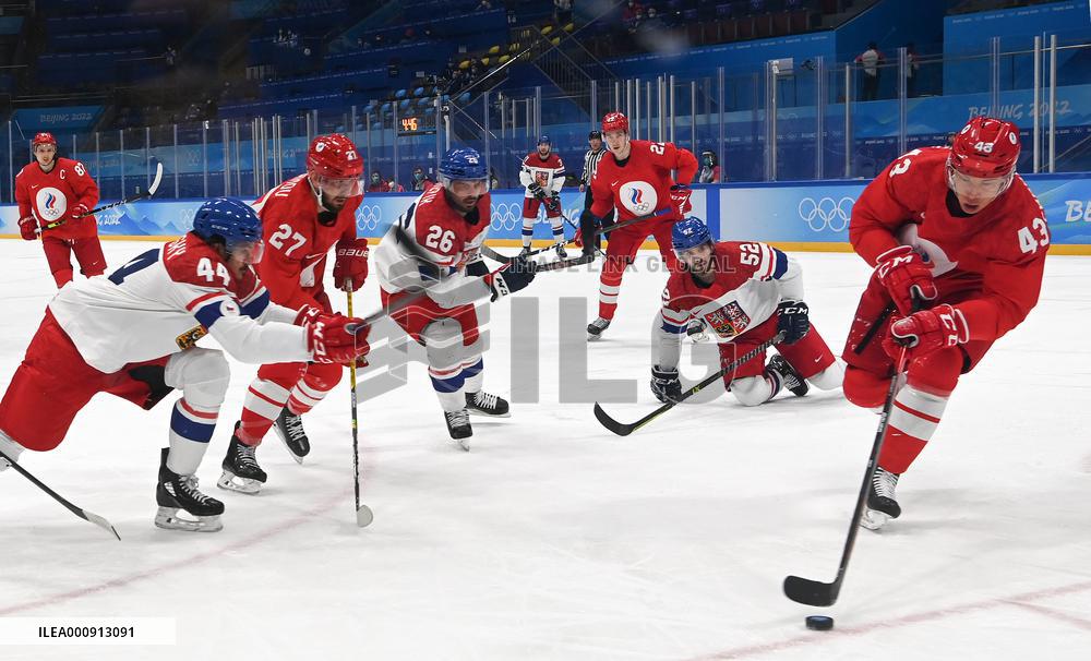 (BEIJING2022)CHINA-BEIJING-OLYMPIC WINTER GAMES-ICE HOCKEY-MEN'S PRELIMINARY-CZE VS ROC(CN)