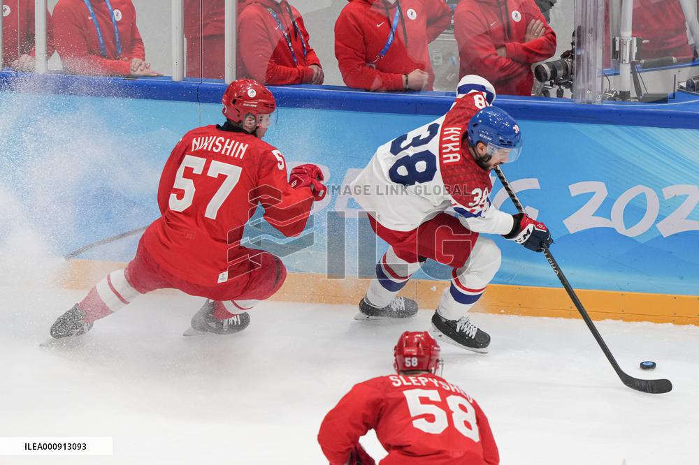 (BEIJING2022)CHINA-BEIJING-OLYMPIC WINTER GAMES-ICE HOCKEY-MEN'S PRELIMINARY-CZE VS ROC(CN)