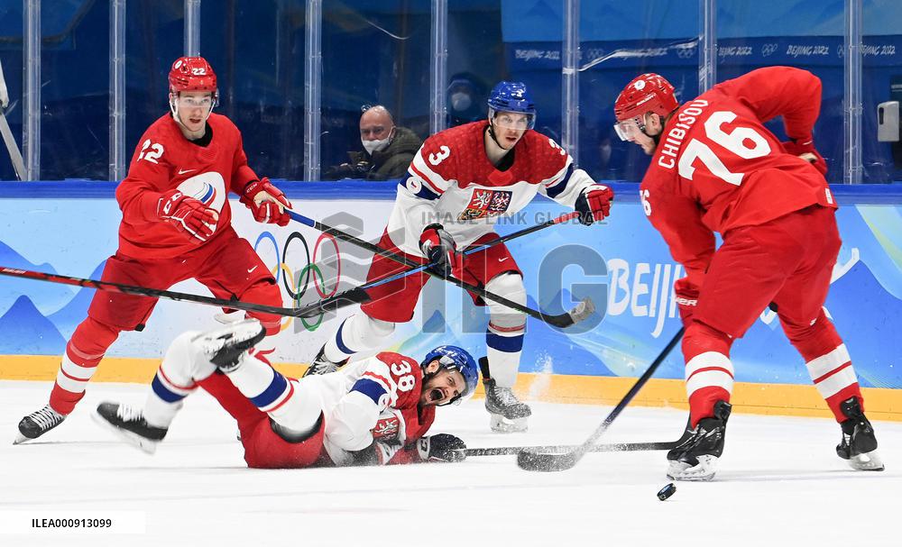 (BEIJING2022)CHINA-BEIJING-OLYMPIC WINTER GAMES-ICE HOCKEY-MEN'S PRELIMINARY-CZE VS ROC(CN)