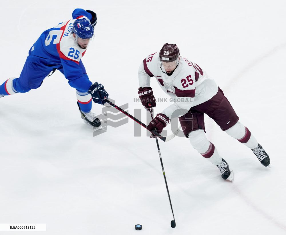 (BEIJING2022)CHINA-BEIJING-OLYMPIC WINTER GAMES-ICE HOCKEY-MEN'S PRELIMINARY-SVK VS LAT(CN)