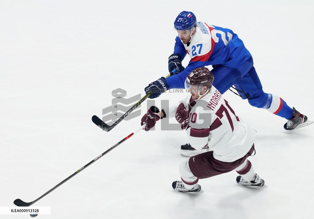 (BEIJING2022)CHINA-BEIJING-OLYMPIC WINTER GAMES-ICE HOCKEY-MEN'S PRELIMINARY-SVK VS LAT(CN)