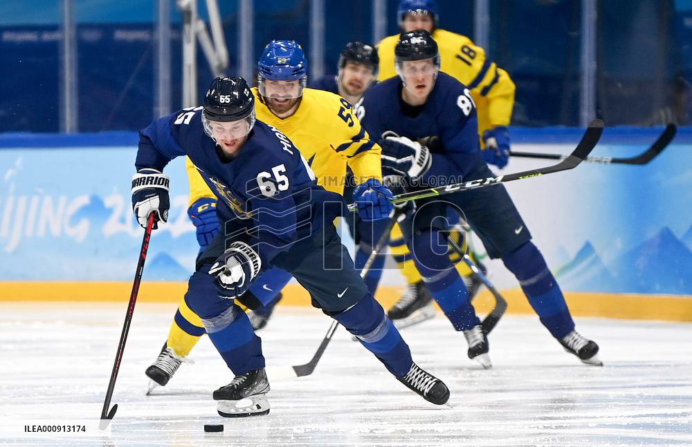 (BEIJING2022)CHINA-BEIJING-OLYMPIC WINTER GAMES-ICE HOCKEY-MEN'S PRELIMINARY-FIN VS SWE(CN)