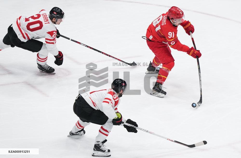 (BEIJING2022)CHINA-BEIJING-OLYMPIC WINTER GAMES-ICE HOCKEY-MEN'S PRELIMINARY-CHN VS CAN(CN)