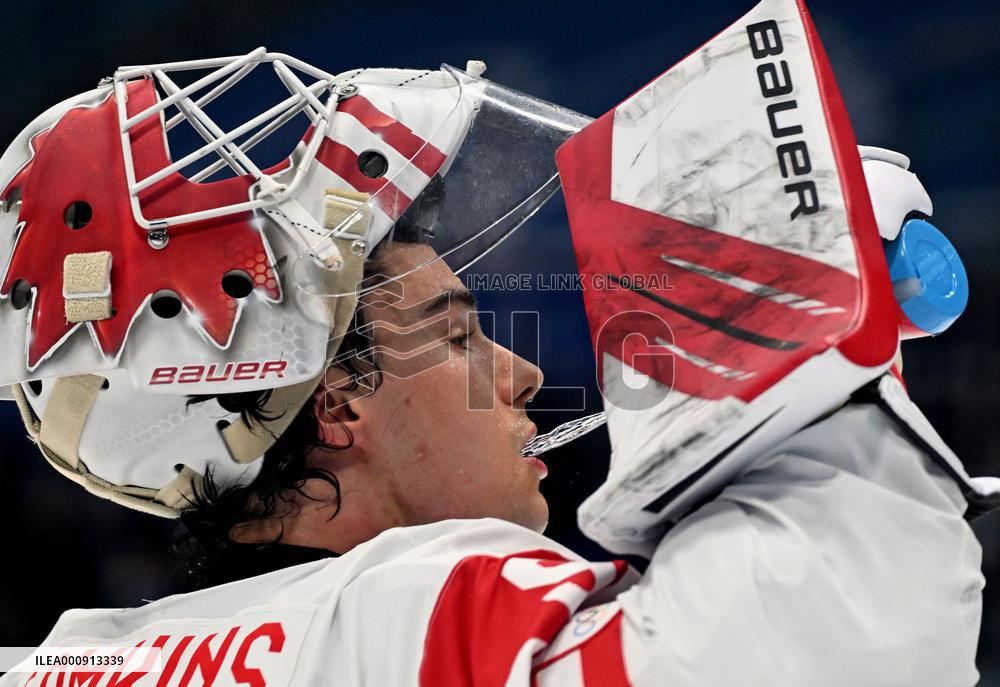 (BEIJING2022)CHINA-BEIJING-OLYMPIC WINTER GAMES-ICE HOCKEY-MEN'S PRELIMINARY-CHN VS CAN(CN)