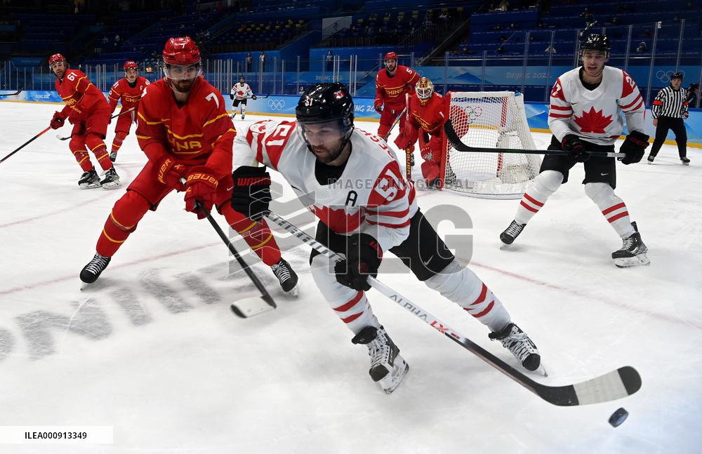 (BEIJING2022)CHINA-BEIJING-OLYMPIC WINTER GAMES-ICE HOCKEY-MEN'S PRELIMINARY-CHN VS CAN(CN)