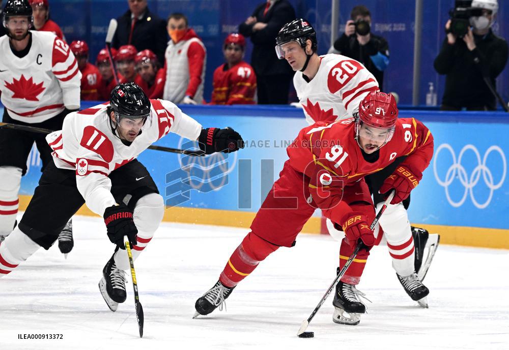 (BEIJING2022)CHINA-BEIJING-OLYMPIC WINTER GAMES-ICE HOCKEY-MEN'S PRELIMINARY-CHN VS CAN(CN)