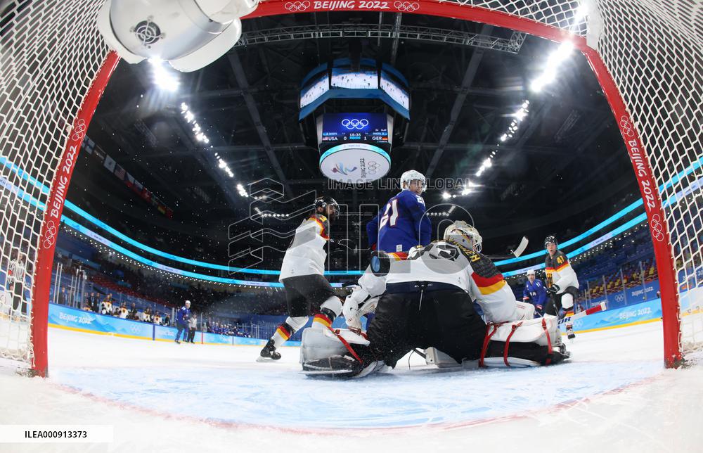 (BEIJING2022)CHINA-BEIJING-OLYMPIC WINTER GAMES-ICE HOCKEY-MEN'S PRELIMINARY-USA VS GER(CN)