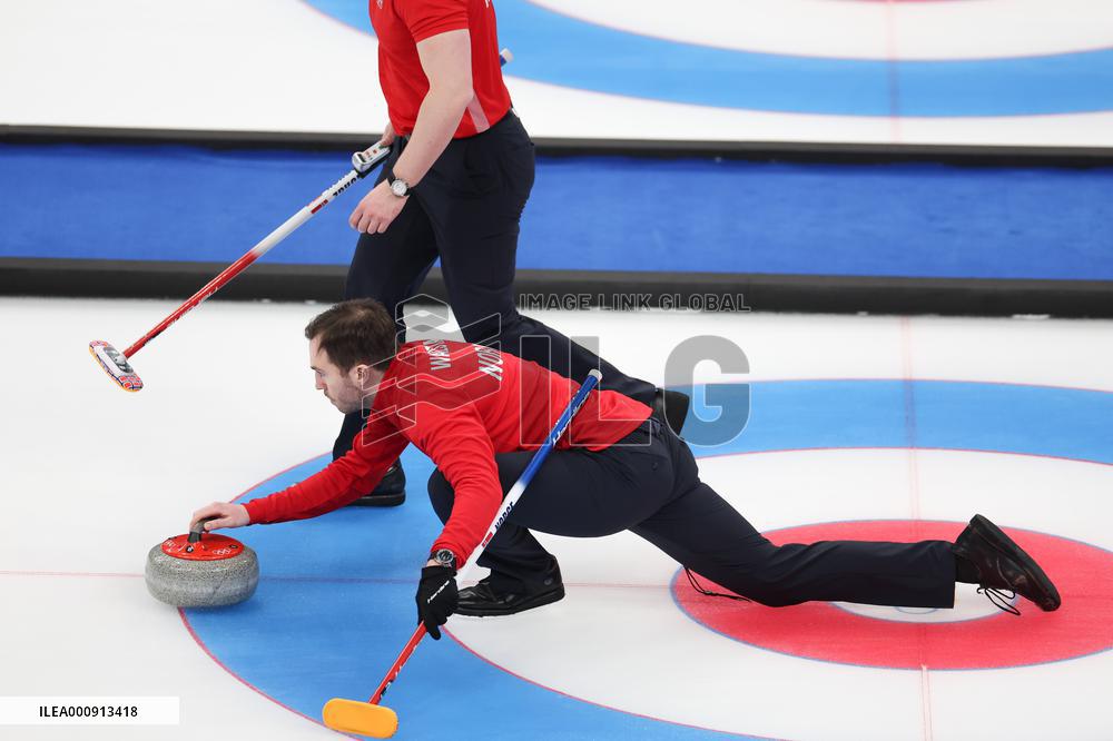 (BEIJING2022)CHINA-BEIJING-WINTER OLYMPIC GAMES-CURLING-MEN'S ROUND ROBIN-CAN VS NOR (CN)