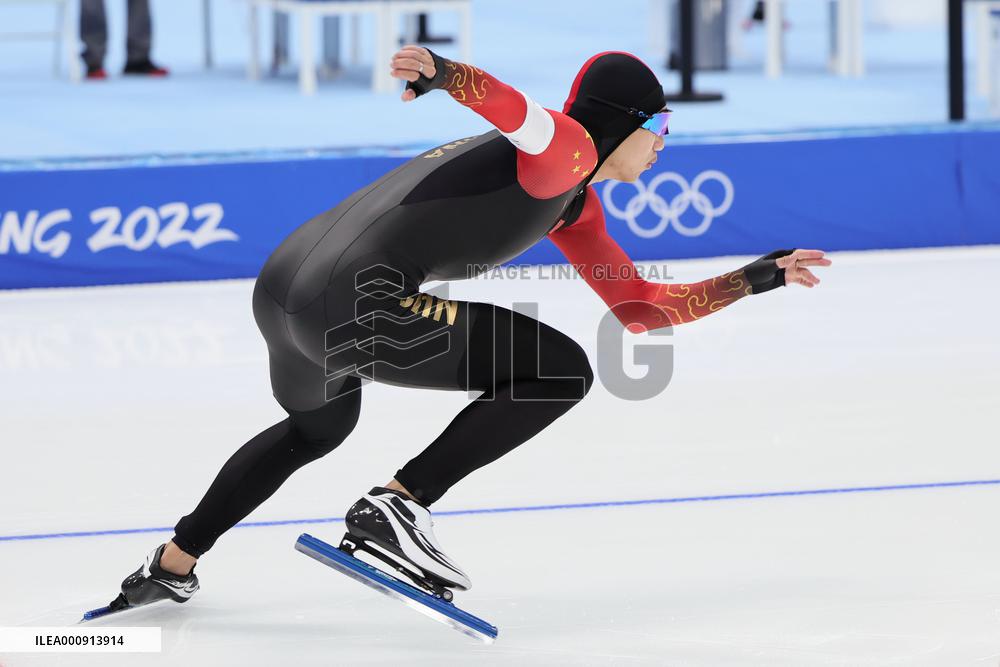 (BEIJING2022)CHINA-BEIJING-OLYMPIC WINTER GAMES-SPEED SKATING-MEN'S 500M (CN)