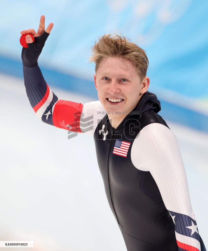 (BEIJING2022)CHINA-BEIJING-OLYMPIC WINTER GAMES-SPEED SKATING-MEN'S 500M (CN)