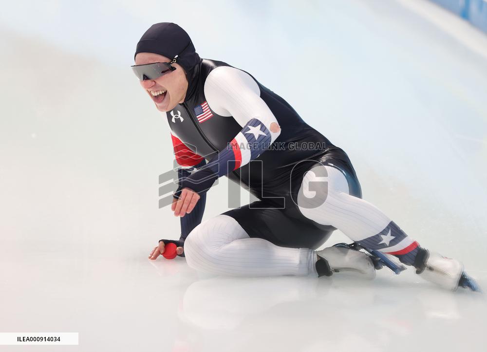(BEIJING2022)CHINA-BEIJING-OLYMPIC WINTER GAMES-SPEED SKATING-MEN'S 500M (CN)