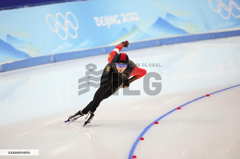 (BEIJING2022)CHINA-BEIJING-OLYMPIC WINTER GAMES-SPEED SKATING-MEN'S 500M (CN)
