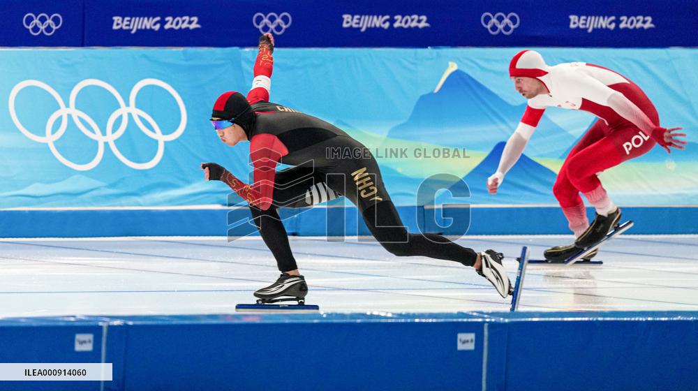 (BEIJING2022)CHINA-BEIJING-OLYMPIC WINTER GAMES-SPEED SKATING-MEN'S 500M (CN)